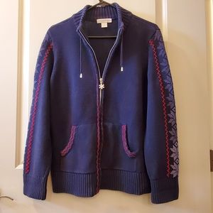 CHRISTOPHER & BANKS, Zip-front Sweater